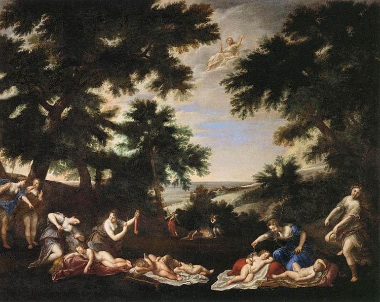 Albani  Francesco The Cupids Disarmed Sweden oil painting art